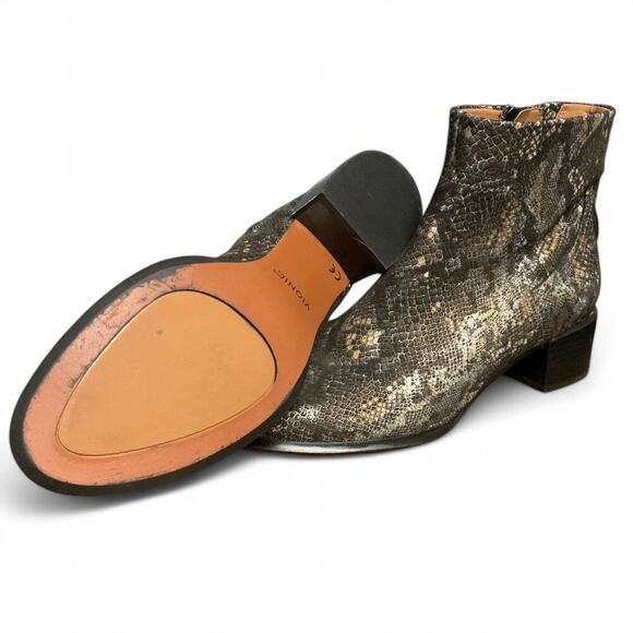 Vionic ‘Kamryn’ Snake Skin Print Suede Ankle Boots-Size 6.5 - Picture 4 of 6